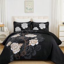 Quilt Set Queen 3 Pieces Boho Green Quilt Coverlet Set Soft Microfiber Lightweight Green Quilted Bedspread For All Season 90"X96"Bed Comforter Set Room Deocr Bedroom Deccor Home Décor Wedding Items,Birthday Decarations Spring Decor,Vintage Decor. - màu xanh lá - Xem 8