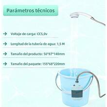 Esta ducha portátil para exteriores, con puerto USB recargable integrado y boquilla ajustable, es perfecta para acampar, hacer senderismo, ir de mochilero, disfrutar de la playa e incluso bañar a tus mascotas. Ligera y resistente, es un accesorio imprescindible para los mochileros. Su robusta construcción, diseño compacto y calidad superior la convierten en la opción ideal para viajar. - Blanco - Ver 3