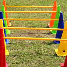 5ft Adjustable Soccer Agility Training Pole With Stable Base, Suitable For Soccer, Basketball, Dog Training, World Cup Training, Outdoor Sports Practice, Multi-Color Combination, Backyard Field Fitness Training Accessory - Multicolor - View 8