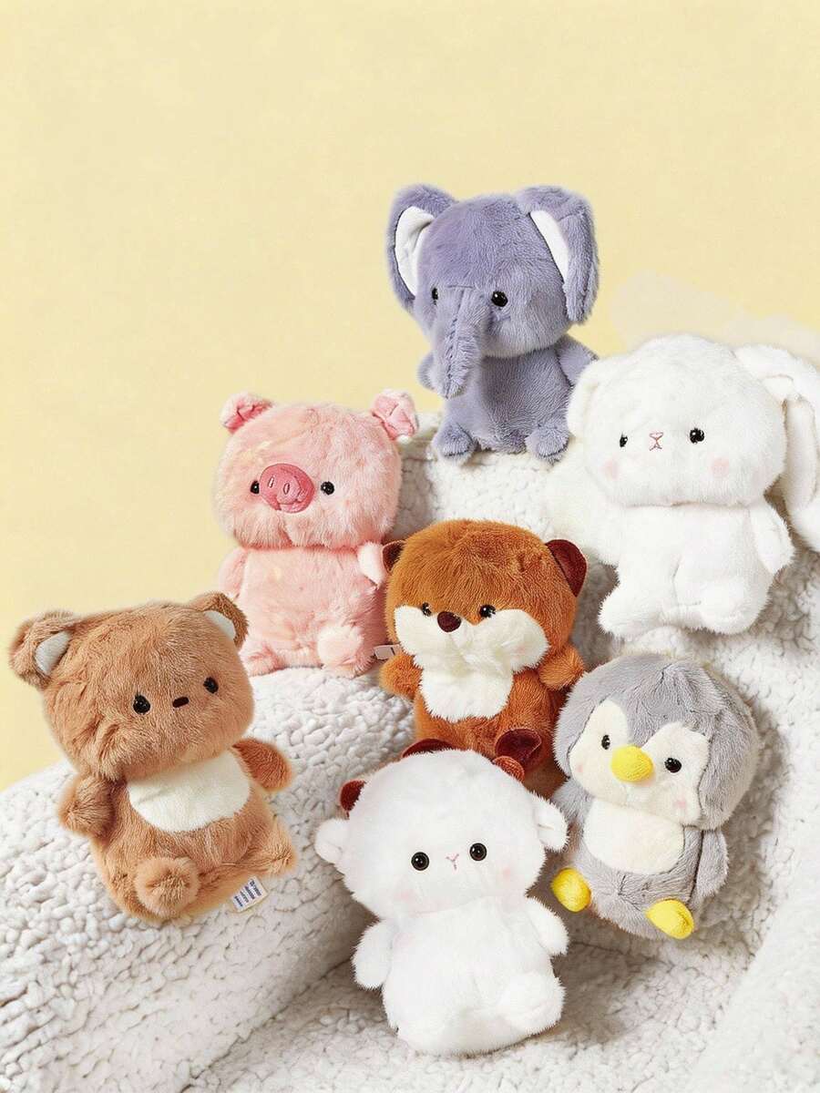 POKOJA LAND 1 pieza Juguetes de peluche lindos - Oso, Conejo, Elefante, Oso de peluche, Oveja, Compañero de oficina, Decoración de eventos y fiestas, Regalos encantadores para niños, Decoración del hogar, Cumpleaños, Día de la Independencia, Día de la Madre, Bodas