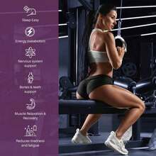 12-In-1 Magnesium Complex 700mg Supplement Capsules - Relaxation Muscle, Heart Health, Stress Relief, Vegan, 120 Caps - 無味 - 查看 3