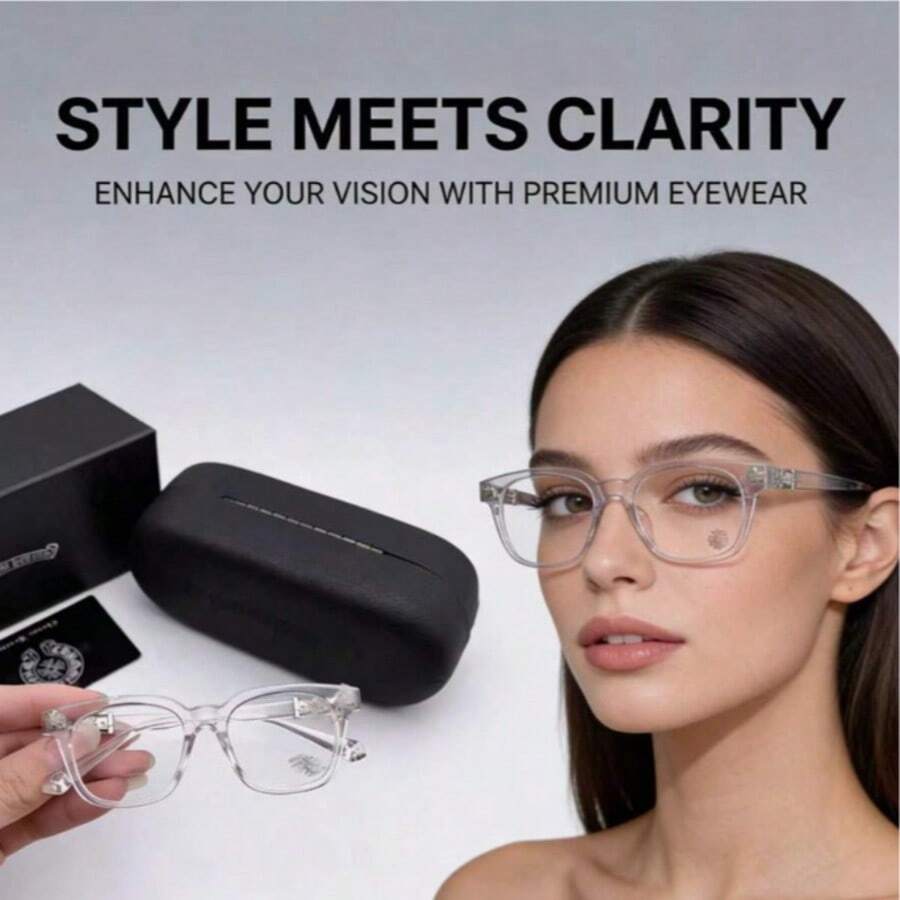 Chrome Heart - The Must-Have Choice For Workplace Elites And Street Fashion Trendsetters - Stylish Anti-Glare And Dust-Proof Glasses, A Universal Fashion Accessory For Both Men And Women. Clear And Durable, Suitable For All Seasons. Cycling Glasses. Sports Glasses. Suitable As A Gift.Suitable For Wearing In Winter. - trắng - Xem 1