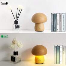 1pc Adjustable LED Mushroom Desk Lamp, Suitable For Bedroom, Kids Room And Living Room, Creative Home Decor, Warm Ambiance, Perfect Bedside Night Light, Unique Gift (3 Brightness Levels Upgraded) - Warm Light - View 9