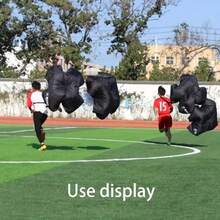 1pc Black Resistance Parachute For Fitness Training - Multi-Functional Speed Training Equipment, Foldable And Portable, Enhances Speed And Acceleration, Easy To Carry And Store, Convenient For Transport, Multi-Purpose Training Accessory - Multicolor - View 7