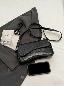 Women's Fashion Crossbody Bag, Suitable For Daily Commute, Travel, Shopping, And Strolling - Black - View 7