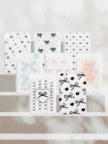 1 chiếc kẹp đựng thẻ điện thoại hình trái tim thắt nơ, có thể dán vào mặt sau hoặc ốp lưng điện thoại, đựng thẻ tiện lợi, 8 kiểu dáng để lựa chọn, chất liệu ABS độ bền cao, chống trầy xước, thiết kế kéo ra dễ dàng để lấy thẻ, keo dán chắc chắn không bị rơi ra. - Nhiều màu - Xem 2