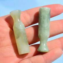 1 Piece Of Jade Pipe With Filter - Xiyanyu Jade Pipe Pendant, An Ideal Choice For Smokers, Available In Green, Black, White, And Gray Marble Options, Durable And Portable Smoking Pipe (Perfect As A Gift) - 醉酒的 - 查看 5