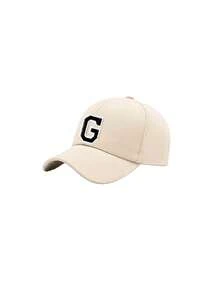 1pc Kids 26 Letters Baseball Cap, Fashionable Boys Girls Sun Hat, Adjustable UV Protection Casual Hat, Girls Back To School Daily Wear - Beige - View 5