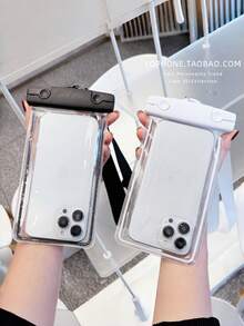 1pc Waterproof Luminous Phone Pouch, Waterproof Phone Bag, Swimming Neck Strap Phone Pouch, Touch Screen Lanyard Phone Pouch, Glow-In-The-Dark Phone Pouch - Multicolor - View 11