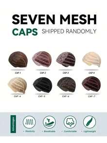 10英寸金根深色挑染短直波波头假发，女士耐热合成纤维假发，带刘海，黑白中分短直发假发，美丽日常女士合成纤维假发 - 挑染金色 - 查看 12