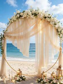 1 套金色金属圆形拱门支架，适用于婚礼派对用品、婚礼装饰、生日气球支架、订婚装饰、求婚装饰、新娘送礼会装饰、婚礼拱门、生日装饰、户外花园装饰、婴儿派对装饰、周年纪念装饰、创意 DIY 用品，适用于各种场合，例如情人节、复活节、毕业典礼、夏威夷主题派对等。 - 金色 - 查看 3