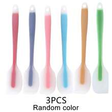 1/3/6 piezas Juego de espátulas de silicona, Mini rascador de silicona, Rascador de mermelada, Rascador resistente al calor para crema, Herramienta de mezcla para hornear, Utensilios de cocina, Esencial para apartamento - Multicolor - Ver 14