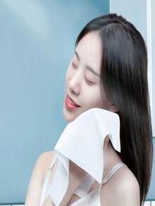 140*70cm 2/6/12pcs/Set Disposable Large Bath Towel, Perfect For Travel, Beach, Shower, Swimming, Hiking And Camping - White - View 5