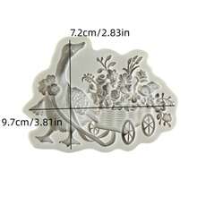 Molde decorativo de silicona con diseños de cisne, pavo real y estilo europeo, molde decorativo para pasteles de chocolate, helados, herramienta práctica de cocina para hornear, apta para tartas DIY, caramelos, gelatinas, pudines y colgantes de resina - D - Ver 6