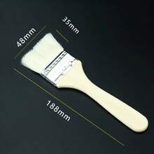 Cọ vẽ lông mềm, cọ len dùng cho sơn latex công nghiệp, dụng cụ vệ sinh vỉ nướng, cọ nhỏ không rụng lông. - Màu gỗ - Xem 3
