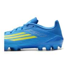 Adidas 男女款足球鞋 F50 LEAGUE 2G/3G AG 轻便舒适户外足球鞋 JQ1485 - 鐳射亮藍/亮黃螢光/亮晶藍 - 查看 7