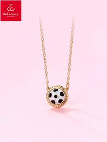 1 chiếc vòng cổ mặt dây chuyền hình quả bóng đá tròn cách điệu thời trang cho trẻ em, thích hợp để đeo hàng ngày, làm quà tặng và trong các dịp lễ hội. - Nhiều màu - Xem 5