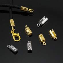 30个不锈钢皮绳连接器，用于DIY珠宝制作手链项链 - N0176 - 查看 4