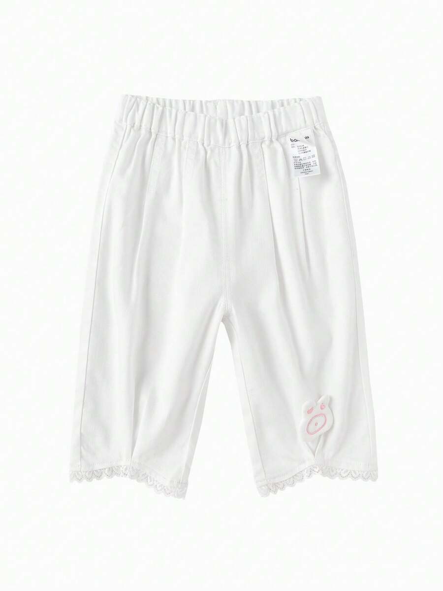 Balabala Quần cho bé mềm mại, nhẹ, thoáng khí, kiểu dáng thường ngày dễ thương mùa hè 2026 - Tông màu trắng - Xem 1