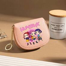 Hasbro Ví đựng tiền xu mini hình mèo may mắn màu xanh dương kèm móc khóa, ví đựng thẻ bằng da PU hình hoạt hình dễ thương có khóa kéo, ví nhỏ xinh xắn dành cho thanh thiếu niên và các bạn nữ, sử dụng hàng ngày. - Một kích cỡ phù hợp cho tất cả - Xem 5