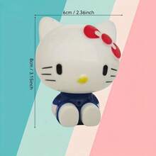 SANRIO 3件套装饰摆件，PVC材质，适用于汽车、房间和卧室装饰。可用作节日或生日礼物、收藏级人物家居装饰品、派对礼品、家居装饰，也是女孩房间装饰的必备品。 - 3PCS - 查看 4