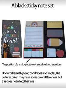 1 Bộ Sổ Lưu Niệm Tiệc Ngày Nhà Giáo, Quà Tặng Tiệc, Sổ Ghi Chú Hoạt Hình, Bộ Sổ Ghi Chú, Giấy Ghi Chú Tự Dính Tùy Chỉnh Dành Cho Giáo Viên, Bộ Giấy Ghi Chú Văn Phòng Phẩm, Quà Tặng Ngày Nhà Giáo - Nhiều màu - Xem 8