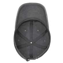 Samus Aran  Casual Washed Denim Baseball Hat For Women Men Retro Solid Color Adjustable Soft Cap Breathable Sun Protection Visor For Daily Sports Streetwear - Màu xám đen - Xem 5