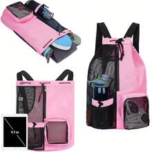 Mochila grande de tela de 40L, adequada para natação, fitness e equipamentos esportivos - Multicolorido - Visão 10