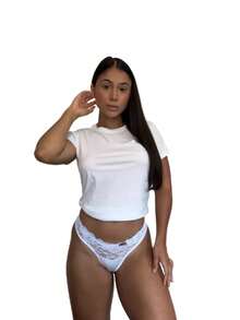 Calcinha com Detalhe em Renda super sensual . 1019 - Branco - Visão 5