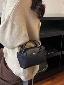 2026 New Arrival Fashionable Casual Retro Handbag, Women's Personalized Shoulder Bag, Mini Square Bag, Suitable For All Seasons - Black - View 3