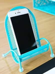 Creative Chair-Shaped Phone Holder - Stable & Weighted Design | Cute Slouchy Desk & Bedside Universal Phone Stand (Suitable For All Seasons) - Multicolor - View 4