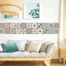 OUTANA 200cm Length Vinyl PVC Retro Floral Pattern Tile Wallpaper Border, Self-Adhesive, Removable, Easy Installation For Living Room, Bedroom, Kitchen - Multiple Styles - View 7