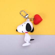 1 móc khóa Snoopy mềm mại dễ thương 5.9 * 4.2cm, mặt dây chuyền hình chú thỏ hoạt hình đáng yêu, dùng được cả bốn mùa (kiểu ngẫu nhiên) - Nhiều màu - Xem 3