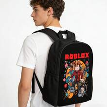 Aesthetic School Backpack For Teens,  Double Shoulder Lightweight Backpack With Laptop Bag, Large Capacity Casual Backpack For Youth Daily Use - 套裝 - 查看 3
