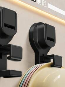 1/2pcs Utility Hooks Storage Hook For Children's Bathtubs Wall-Mounted Space-Saving Hook No-Drill Bathroom Sink Organizer With Suction - Multicolor - View 8