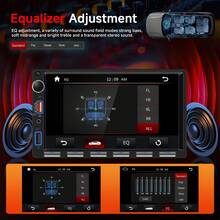 Double DIN Radio, 7-Inch Car Radio With Bluetooth, Screen, Mirror Link, EQ, FM, USB/AUX/SD, Button Illumination, SWC + Reversing Camera - A - 查看 7