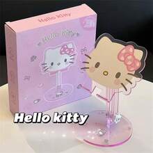 SANRIO 新款Hello Kitty手机支架 - 懒人多功能可调节高度折叠桌面平板电脑支架 - 观看电视节目的理想之选，完美的生日和圣诞礼物 - A - 查看 2