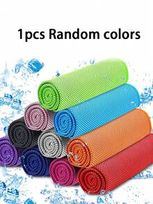 10条装清凉毛巾 - 透气吸汗颈部及面部清凉毛巾，适用于健身、瑜伽、旅行、露营、跑步、户外活动 - 彩色 - 查看 8