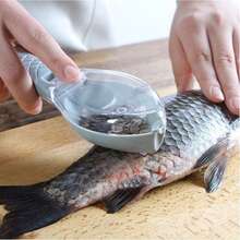 Manual Fish Scaler With Cover, Plastic Fish Skin Scraper With Non-Slip Handle, Creative Fish-Shaped Scraper, Washable, Splash-Proof - Multicolor - View 7