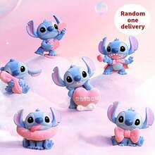 Miniso Disney Licensed Stitch Scrump & Pink Collection & Car Fragrance Series Blind Box, Exquisite Detail Design, Interior Decoration Essential,Special Unique Gift,Desktop Ornament Collection, PVC Material(1 PC Random Delivery) - Multicolor - View 2