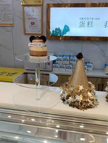 亚克力纸杯蛋糕架套装，透明圆形展示架，适用于派对、婚礼、生日等场合，可重复使用的迷你蛋糕架，纸杯蛋糕架 - 彩色 - 查看 2