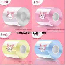 DIY Nano Glue Handmade Double-Sided Tape Kit (Tape Color Randomly Sent, Accessories Color*Pattern*Combination Randomly Sent, Subject To Actual Product Picture) Back To School Season (Single Tape Color Randomly Sent, No Accessories Included) - Sets - View 2