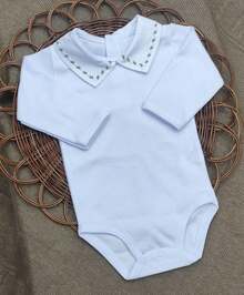 Baby's Going-Home Outfit - Knitted Jumpsuit - 深卡其色 - 查看 4