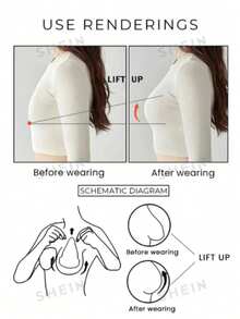 1/2片装无缝硅胶聚拢文胸：夏季婚礼隐形无肩带硅胶文胸，提升乳沟的硅胶乳贴，透气防水自粘硅胶胸贴，适合搭配连衣裙和内衣 - 彩色 - 查看 5