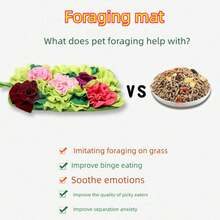 1 tấm thảm ngửi cho thú cưng, thảm tìm thức ăn cho thỏ, khay đựng đồ ăn vặt cho động vật nhỏ, thảm cho chó ăn, thảm huấn luyện khứu giác, đồ chơi xếp hình tương tác cho thú cưng. - Nhiều màu - Xem 5