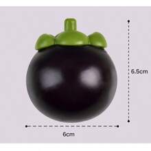 Fluid Mangosteen Squeeze Toy, Stress Relief Fruit Squeeze Toy With Slow Rebound, Fruit Squeeze Ball Stress Relief Creative Toy, Soft Squishy Mangosteen Simulation, Slow Fermentation Anti-Pressure Fruit Shaped Squeezer, Fun And Stress Relieving, Soft Mangosteen, Birthday Gift, Holiday Gift, Perfect Gift - Multicolor - View 8