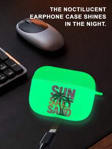 Ốp tai nghe họa tiết cây cọ nhiệt đới chuyển màu "SUN SALT SAND" mang đến không khí mùa hè, thiết kế mờ, phản quang ban đêm, tương thích với Apple 4/3/1/2/Pro/Pro 2/Pro 3. Hàng chất lượng, thiết kế độc đáo. Vui nhộn, sáng tạo, thẩm mỹ, dành cho phái nữ. - Xem 2