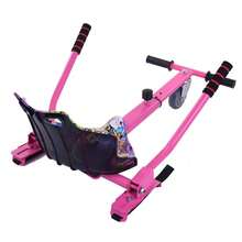 AYAYM Hoverkart Adjustable Sixth Gear Telescopic Adjustment Triangle Stable Kart Seat Kart Racing Frame Fits All Hoverboard Sizes - 8" And 10" - Graffiti Powder - View 7