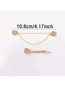2/3/4/6入磁吸衣夾，金屬鍊條多用途強磁扣，適用於固定頭巾、長褲褲腳、襯衫袖口(花朵款) - 彩色 - 查看 12