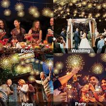 5pcs Solar Powered Firework Lights, 240/300/450 LED String Lights, 8 Switchable Lighting Modes, Automatic Night Lighting For Outdoor Garden, Yard, Porch, Wedding, Party And Christmas Decor - Solar-powered Fireworks Lights - View 11